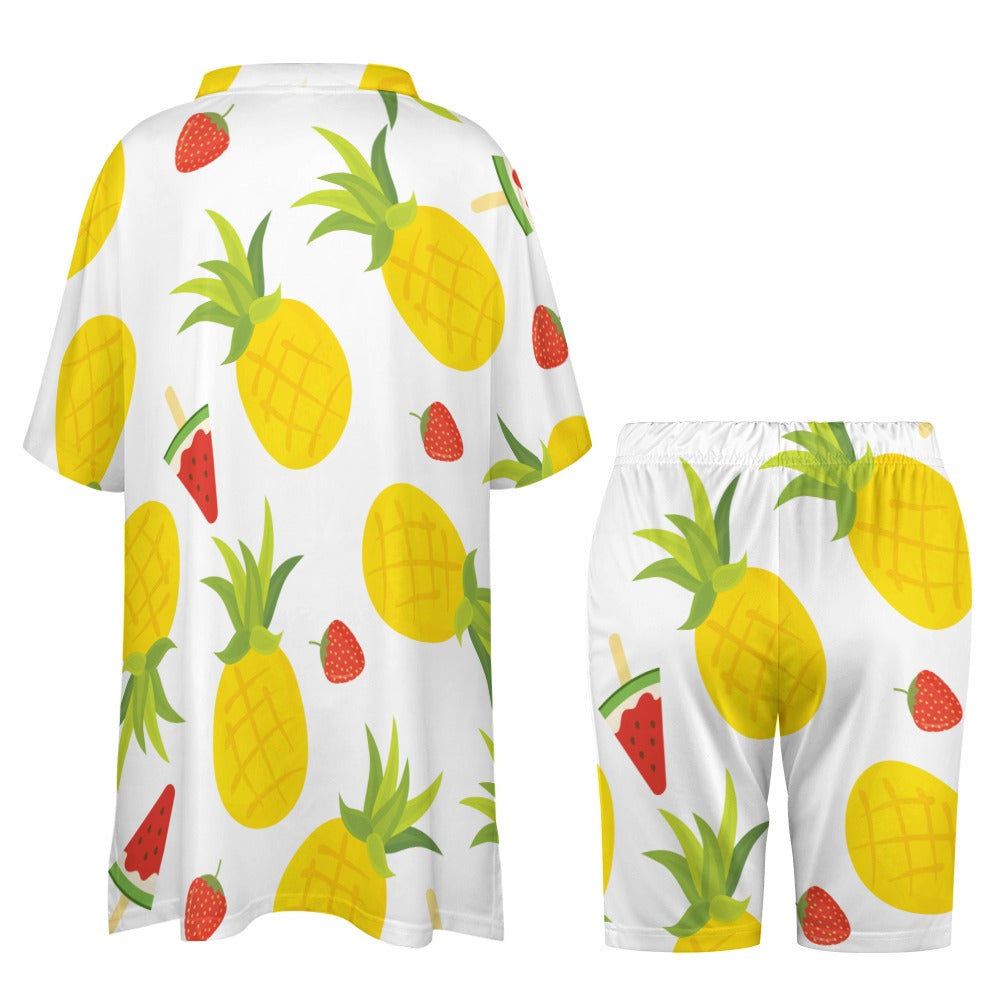 V-Neck Two Piece Set