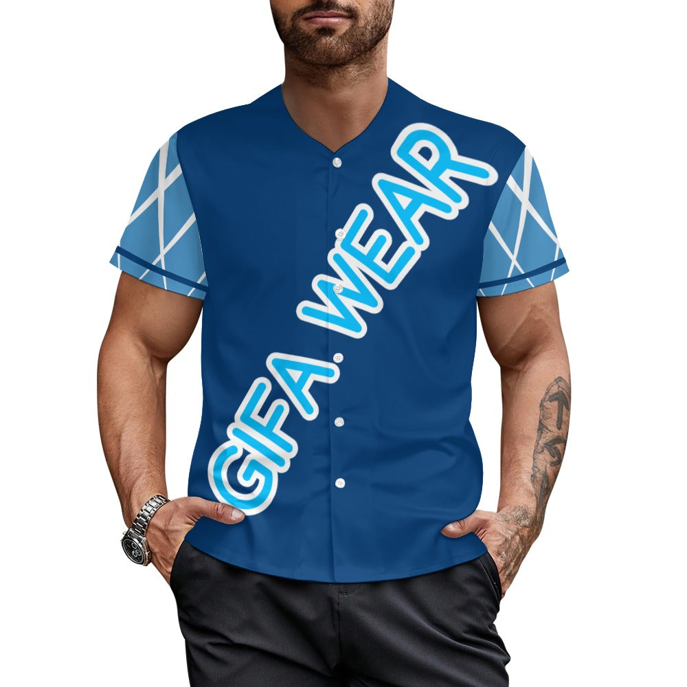 Rocking Blue Men's baseball T
