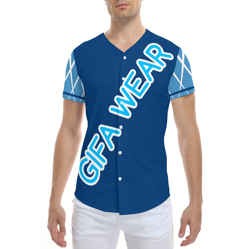 Rocking Blue Men's baseball T