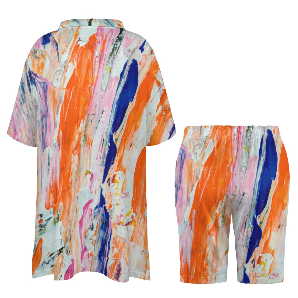 Hot Mess V-Neck Two Piece Set