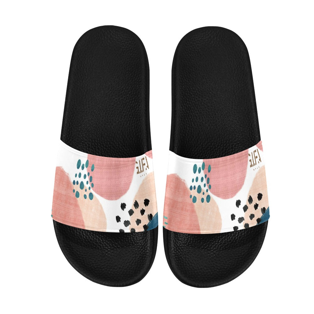 Shades of Dots Slide Sandals
